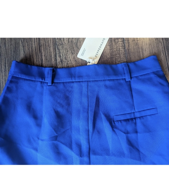 Peppermayo Mariah Mini Skirt - Cobalt Blue Size 14 NWT Polyester & Spandex Blend - Picture 14 of 14